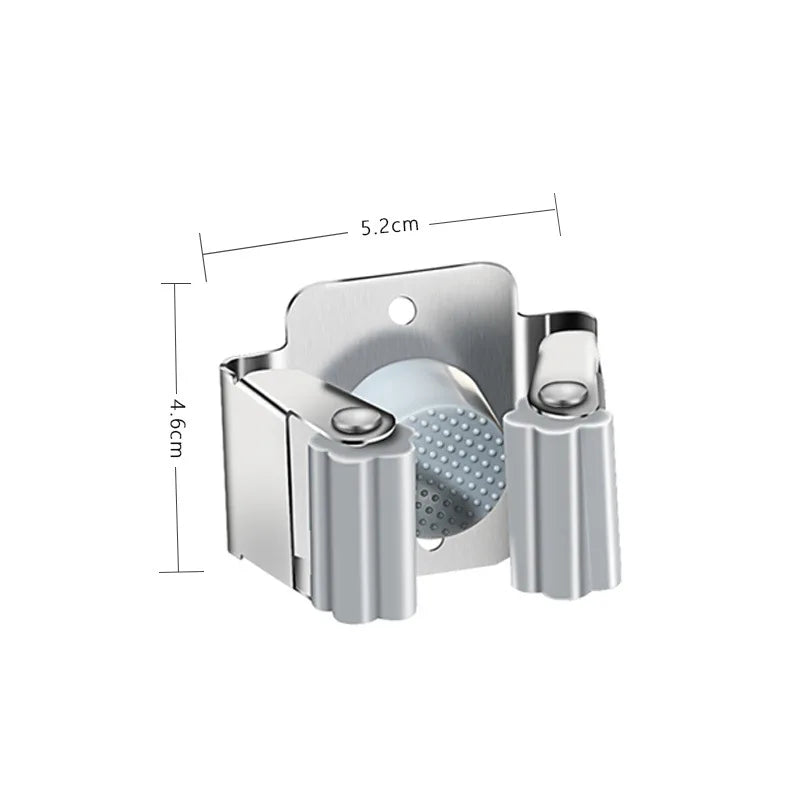 4PCS GripLock™ Stainless Steel Mop & Broom Holder – Smart Wall Organizer[🇺🇸US Shipping 3-5days]