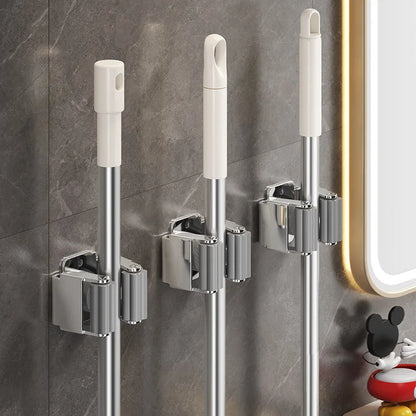 4PCS GripLock™ Stainless Steel Mop & Broom Holder – Smart Wall Organizer[🇺🇸US Shipping 3-5days]